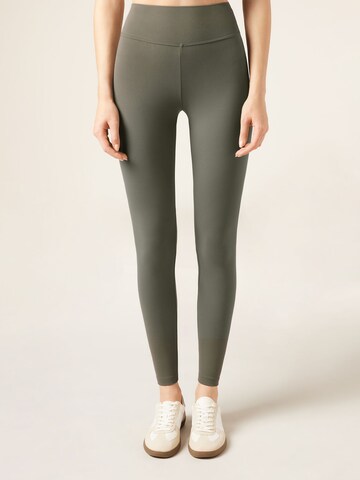 CALZEDONIA Skinny Leggings 'First Class' in Green: front