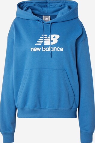 new balanceSweater majica 'Essentials' - plava boja: prednji dio