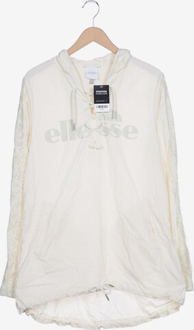 ELLESSE Sweatshirt & Zip-Up Hoodie in L in White: front