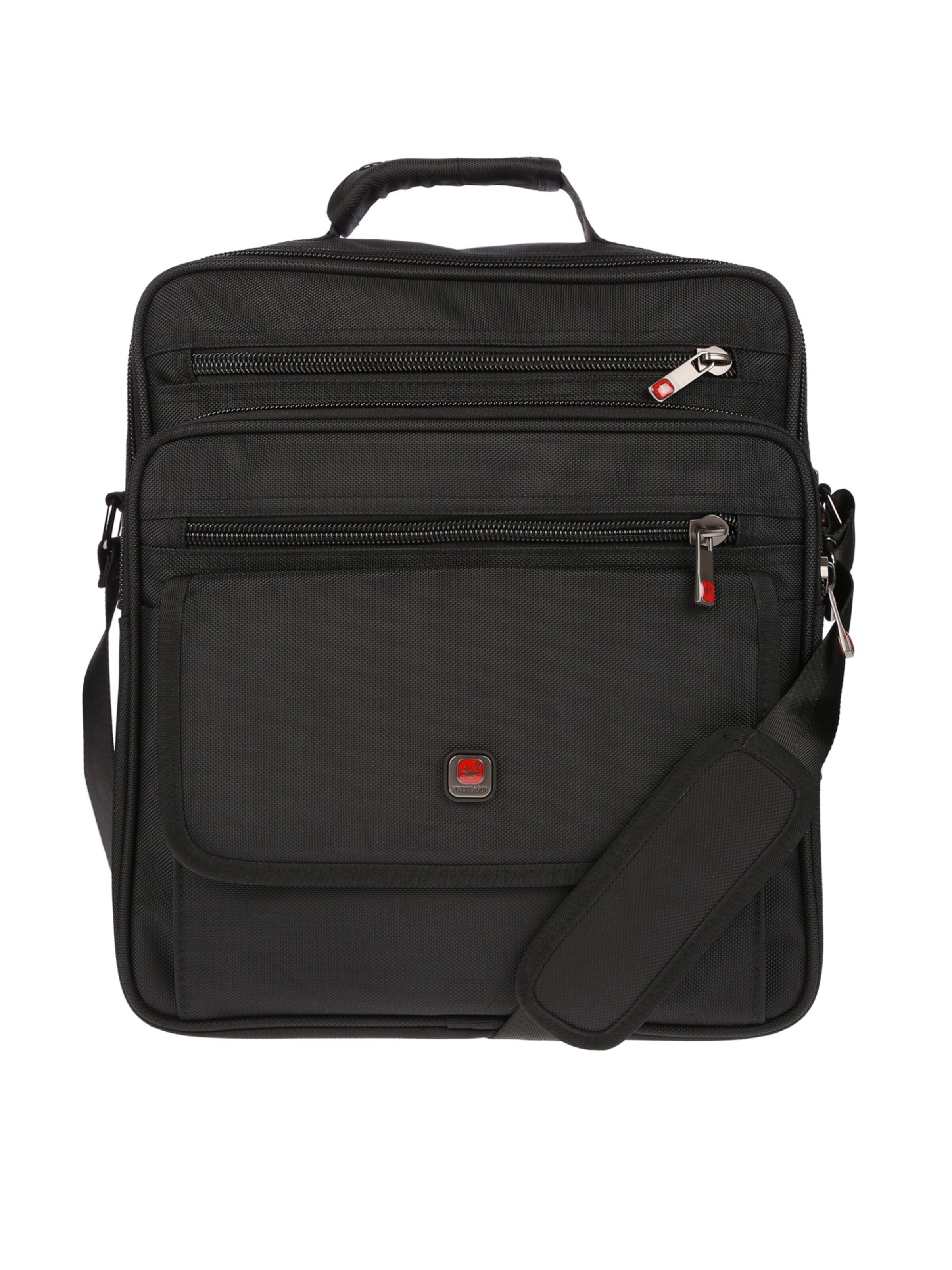 Christian Wippermann Laptop bag in Black: front