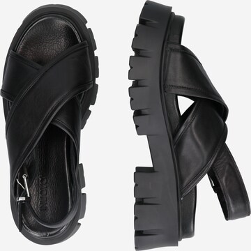 INUOVO Strap Sandals in Black