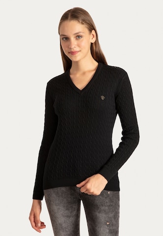 Sir Raymond Tailor Sweater 'Jena' in Black: front