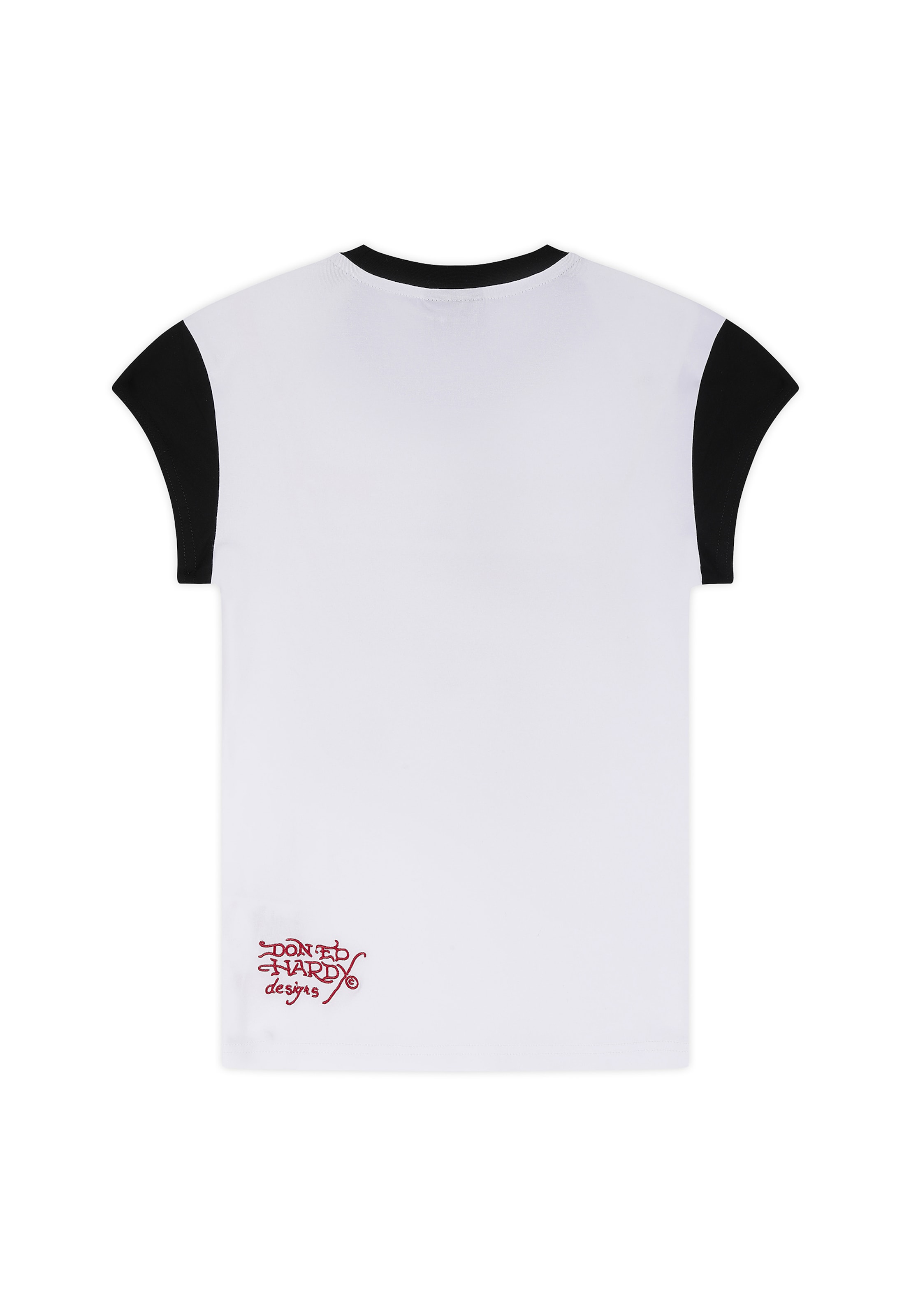 Ed Hardy T-Shirt 'Broken Hearts' in Weiß