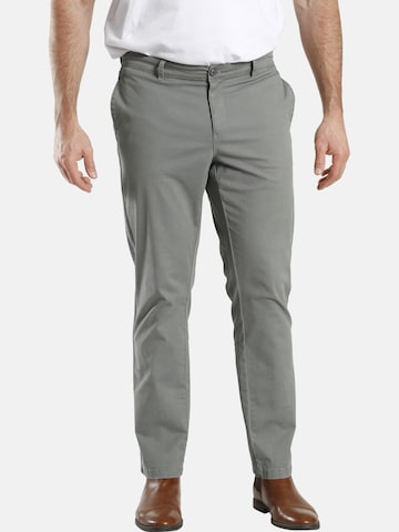 Charles Colby Loose fit Pants ' Baron Isak ' in Grey: front