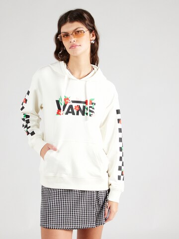 VANS - Sweatshirt 'FLEURS BFF' em branco