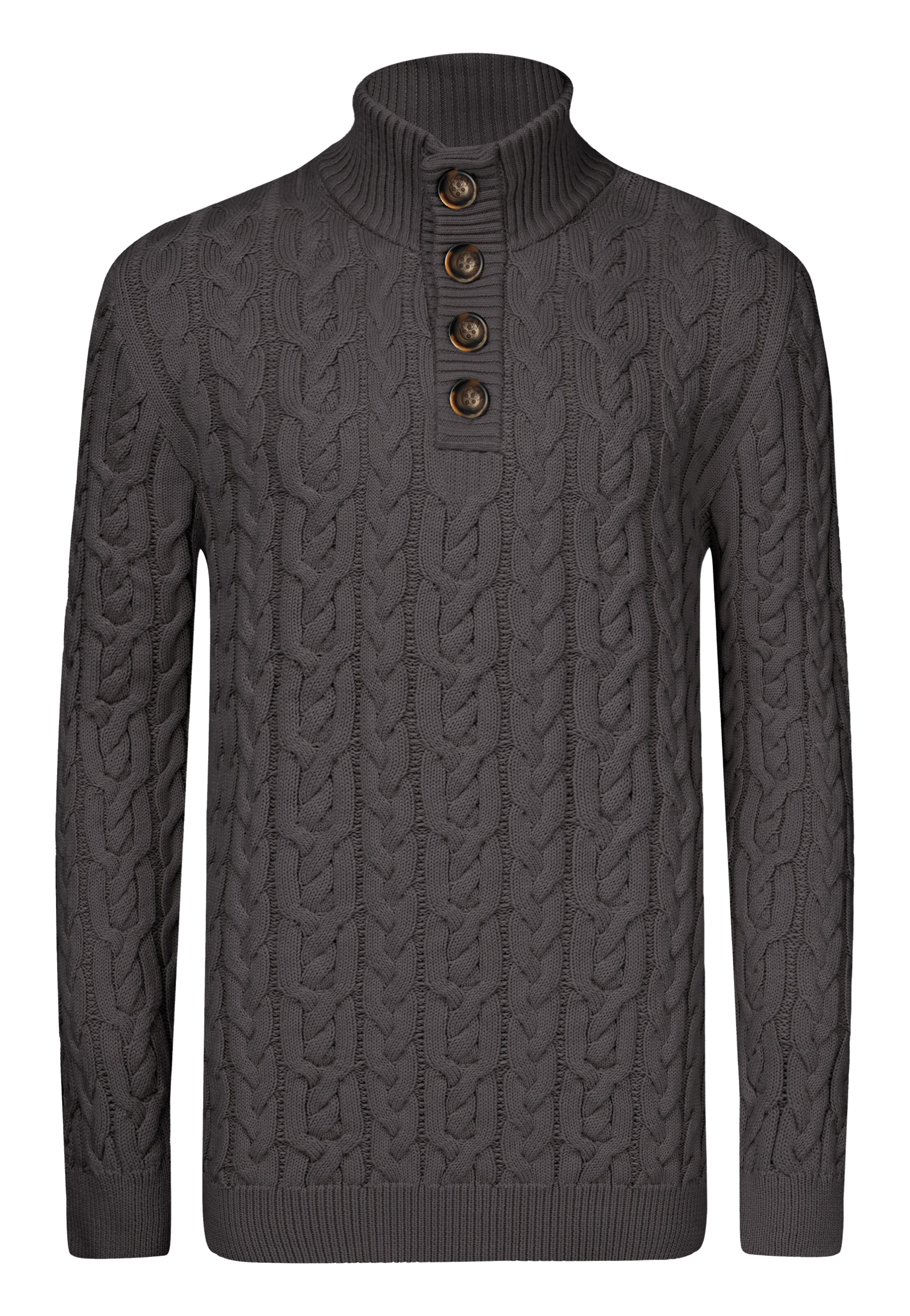 Jimmy Sanders Sweater in Grey: front