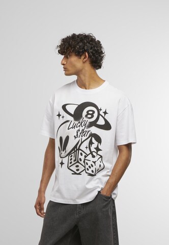 Mister Tee Shirt 'Planet Alien' in White