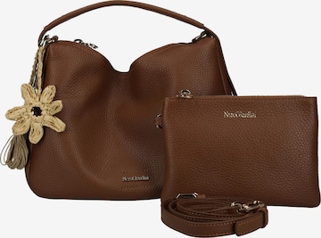 Borsa a mano di Nero Giardini in marrone: frontale