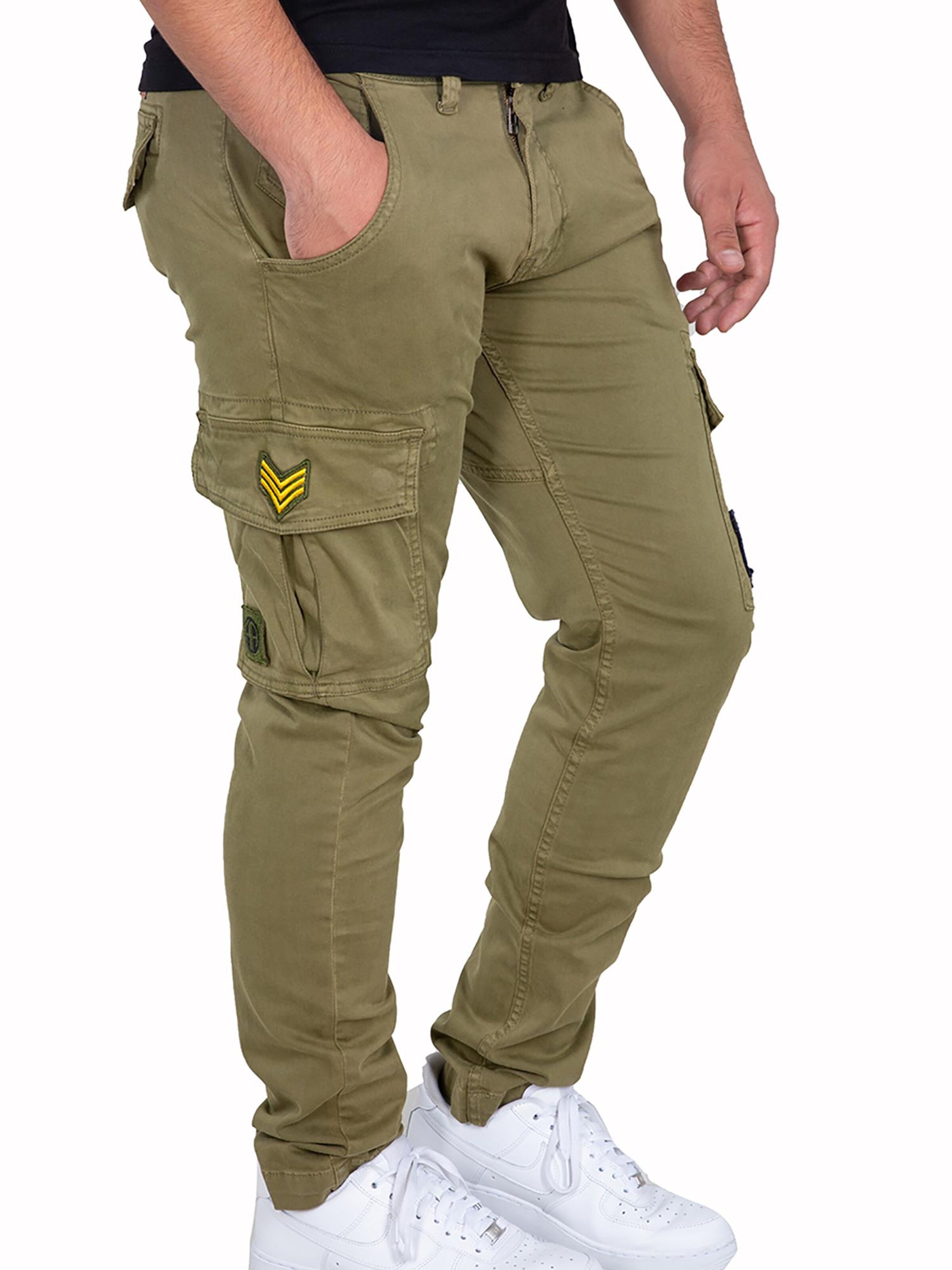 ALPHA INDUSTRIES Regular Cargo Pants 'Petrol' in Green