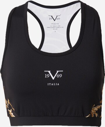 19V69 ITALIA Bustier Sport bh 'BAROCCO' in Zwart: voorkant