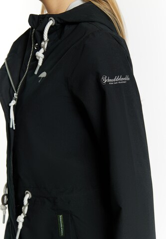 Schmuddelwedda Between-seasons coat in Black