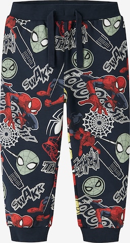 NAME IT Tapered Housut 'NMMJacco Spider' värissä sininen: etupuoli