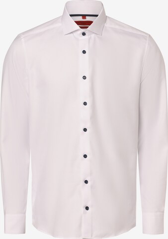 Finshley & Harding Slim fit Button Up Shirt ' ' in White: front