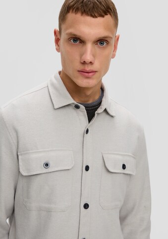 QS Regular fit Button Up Shirt in Grey