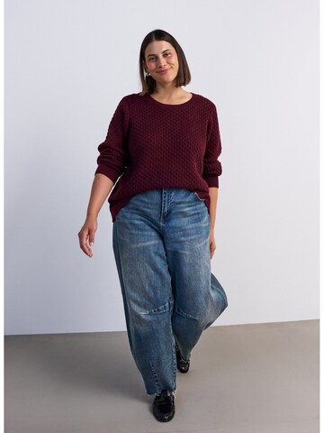 Pullover 'Flaya' di Zizzi in rosso