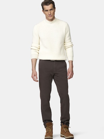 Regular Pantalon chino 'Bonn 2-3615' MEYER en marron