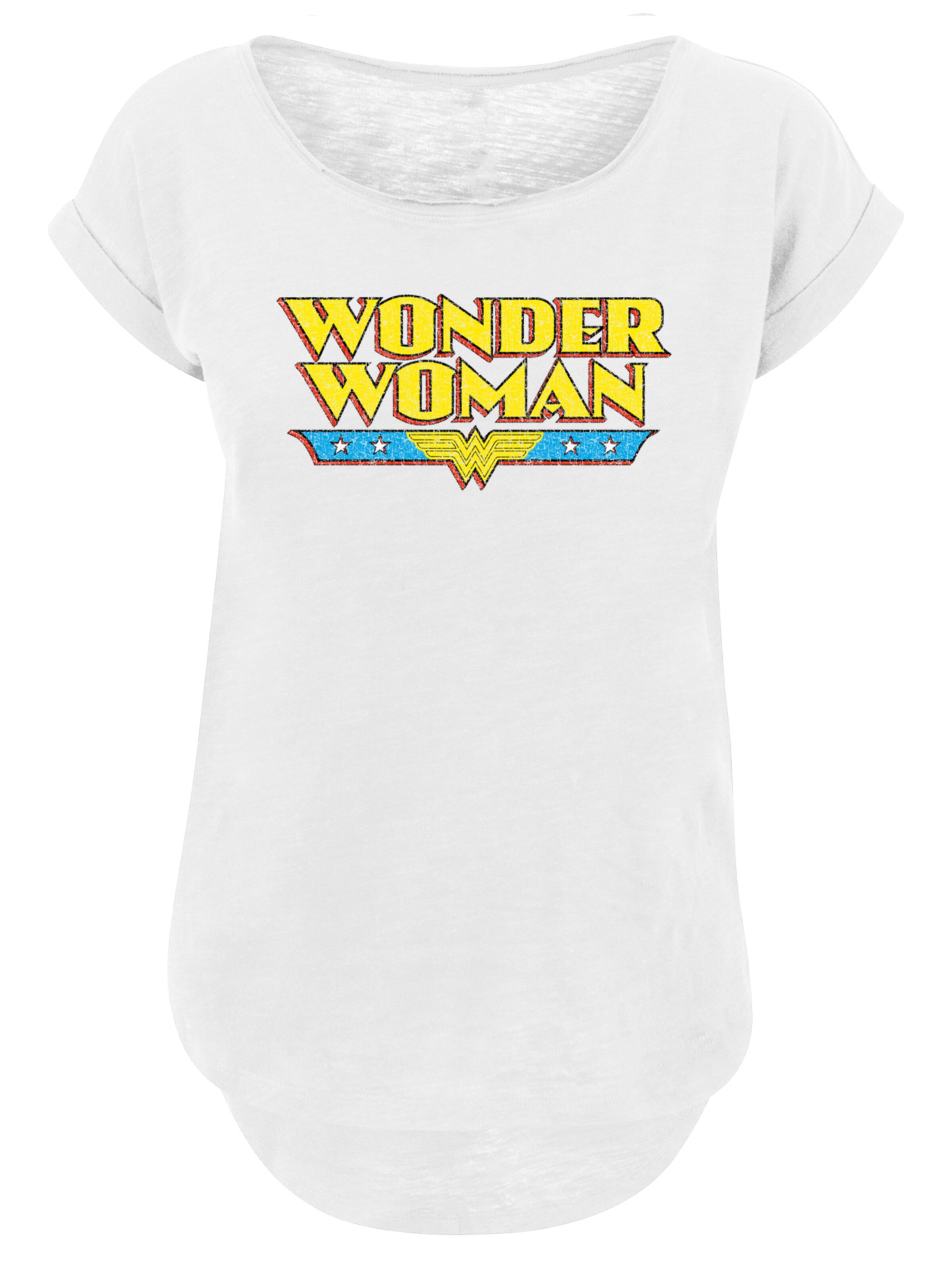 T-shirt 'DC Comics Wonder Woman' F4NT4STIC en blanc : devant