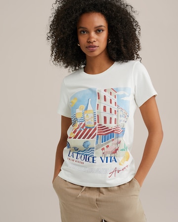 WE Fashion T-Shirt in Weiß: Vorderseite