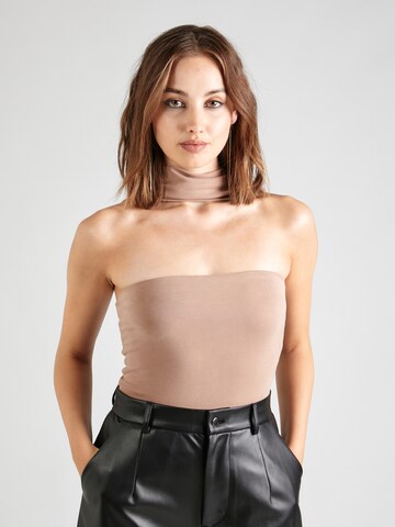 ABOUT YOU x Emili Sindlev Top 'Cassia' in Brown: front