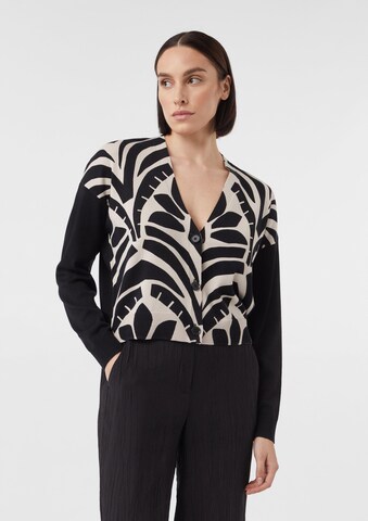 comma casual identity Knit cardigan in Black: front