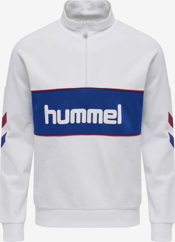 Hummel Sportsweatshirt 'Durban' in Wit: voorkant