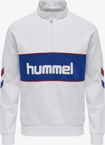 Hummel Sportsweatshirt 'Durban' in Wit: voorkant