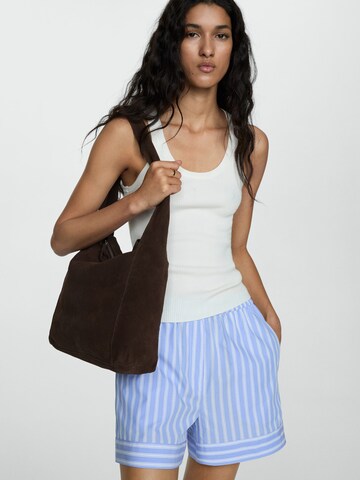MANGO Shopper 'Piramide' in Bruin