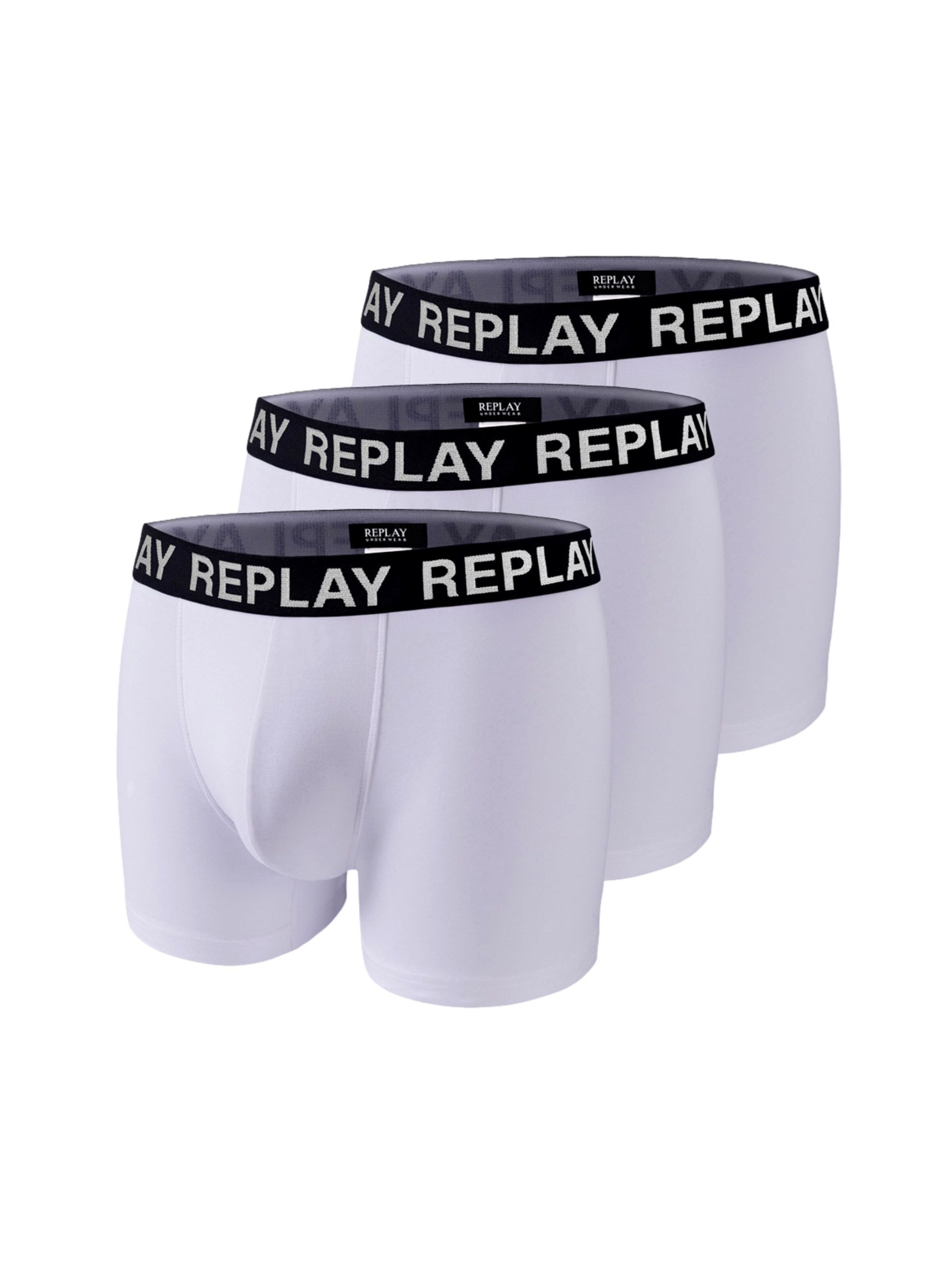 REPLAY Boxershorts in schwarz / weiß, Produktansicht