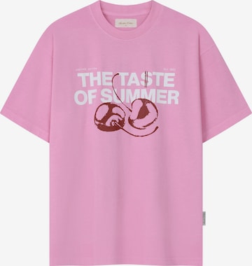 Tricou 'Taste of Summer' de la Another Cotton Lab pe roz: față