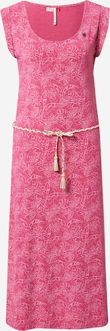 Ragwear Καλοκαιρινό φόρεμα σε ροζ: μπροστά