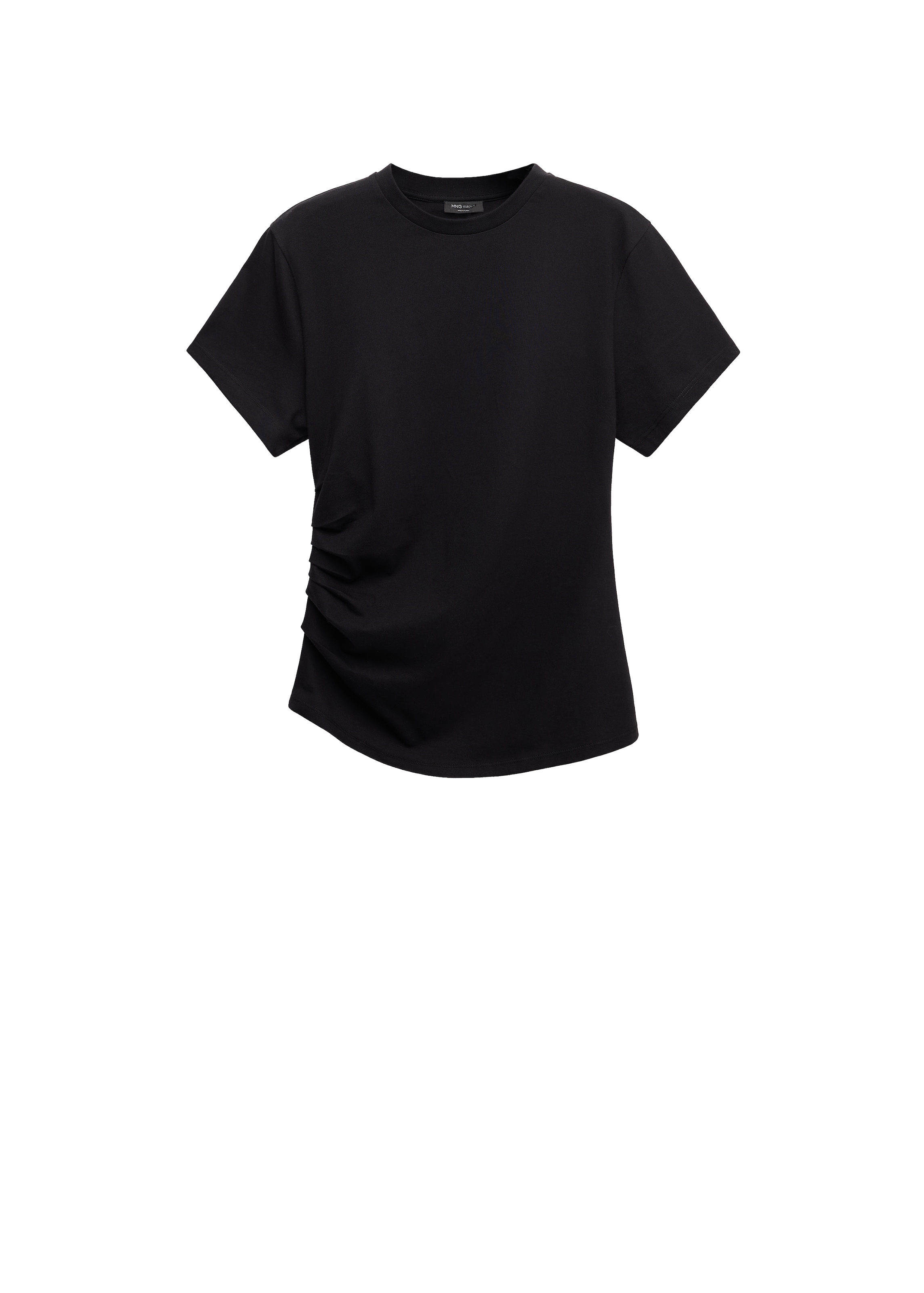 Tricou 'REBE' de la MANGO pe negru: față