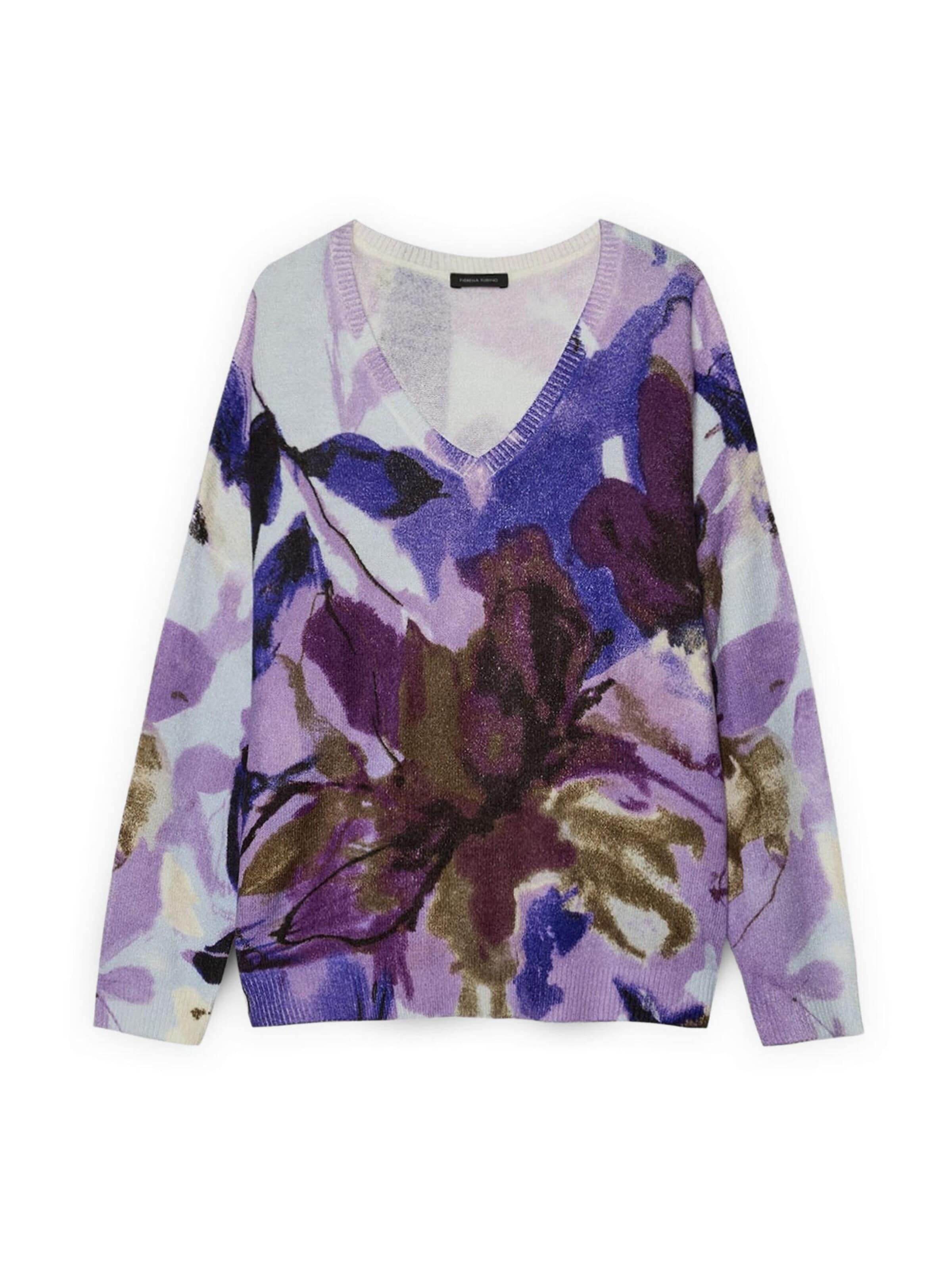 Pullover di Fiorella Rubino in lilla: frontale