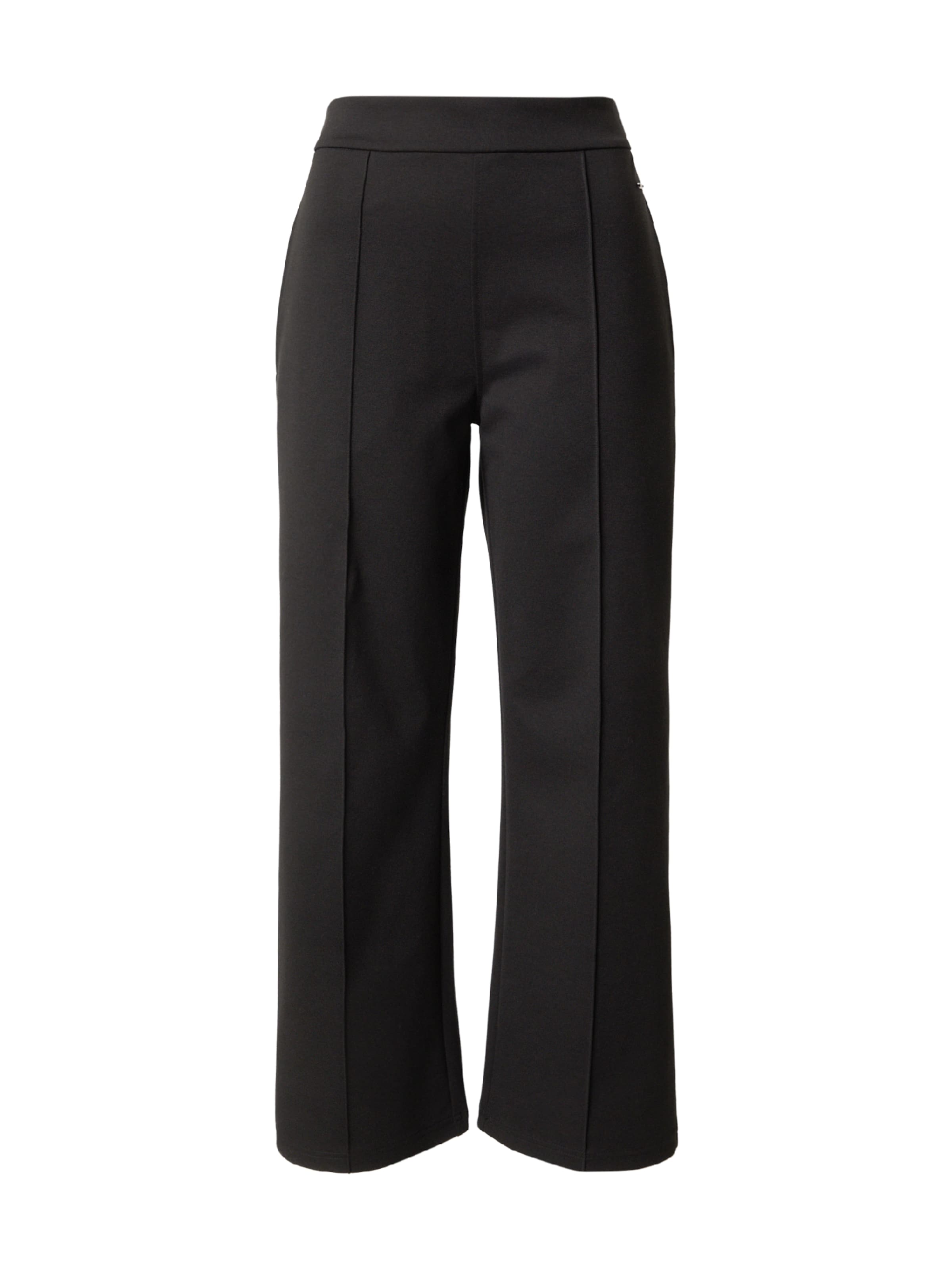 Calvin Klein Wide leg Παντελόνι σε μαύρο: μπροστά