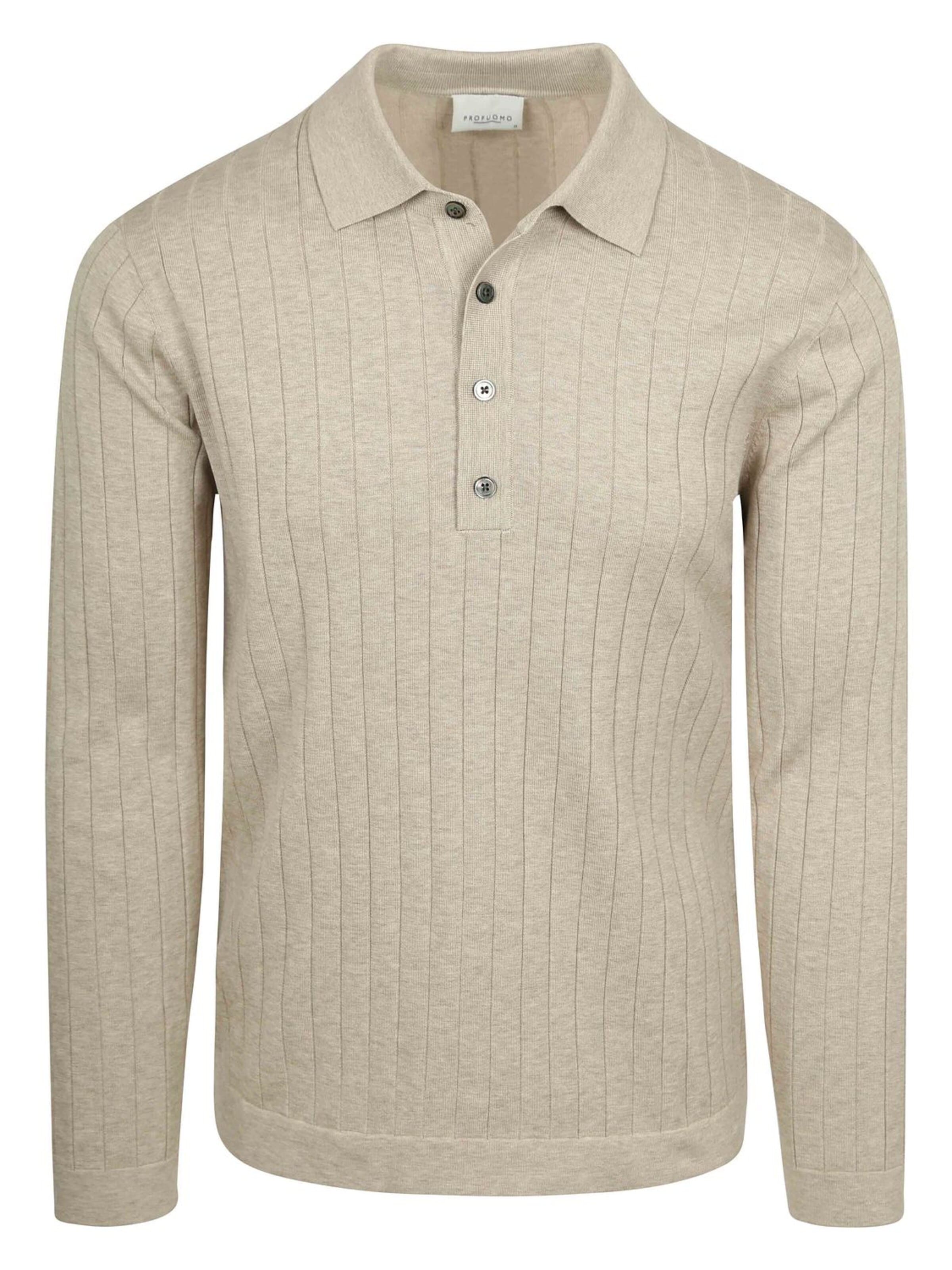 Profuomo Shirt in Beige: voorkant