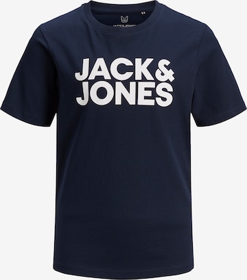 Jack & Jones Junior Majica 'Ecorp' | modra barva: sprednja stran