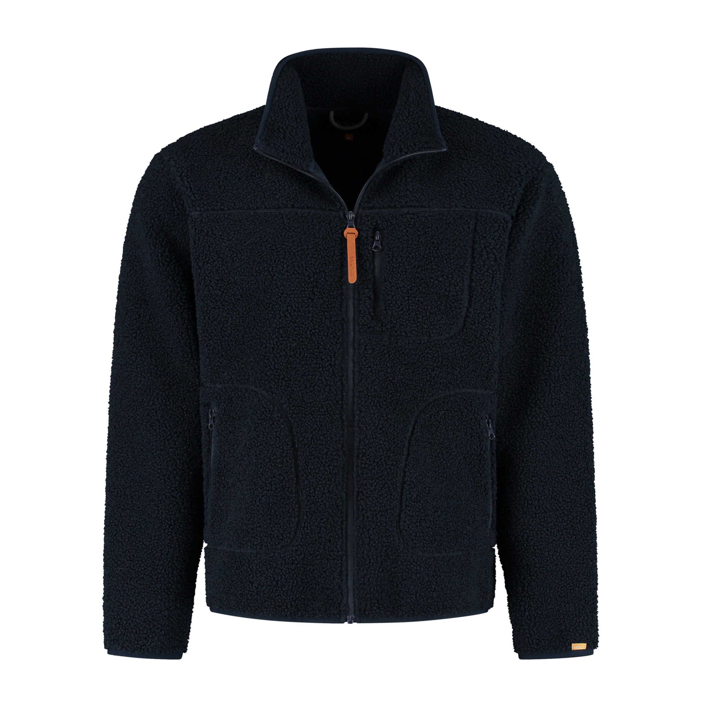 MGO Fleecejacke in Blau: Vorderseite