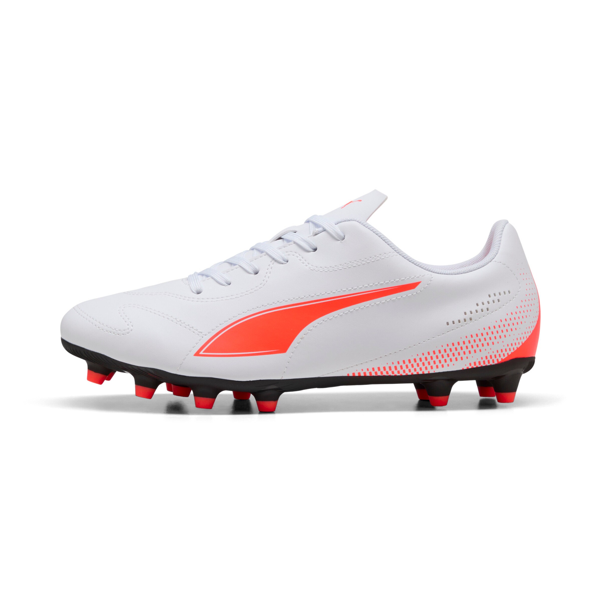PUMA Soccer Cleats in White: front