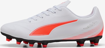 PUMA Soccer Cleats in White: front