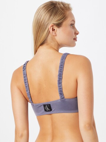 Calvin Klein Swimwear Bustier Bikinitop in Blauw