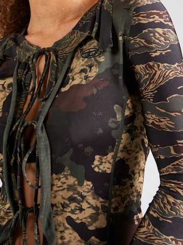 DIESEL Shirt 'T-AFRY' in Green