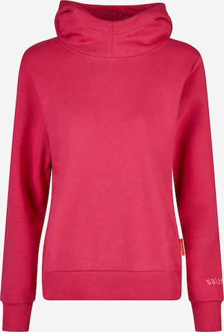 salzhaut Sweatshirt 'Visit' in Roze: voorkant