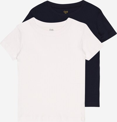 OVS T-Shirt in dunkelblau / weiß, Produktansicht