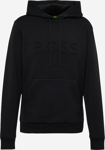 melns BOSS Green Sportisks džemperis 'Soody': no priekšpuses