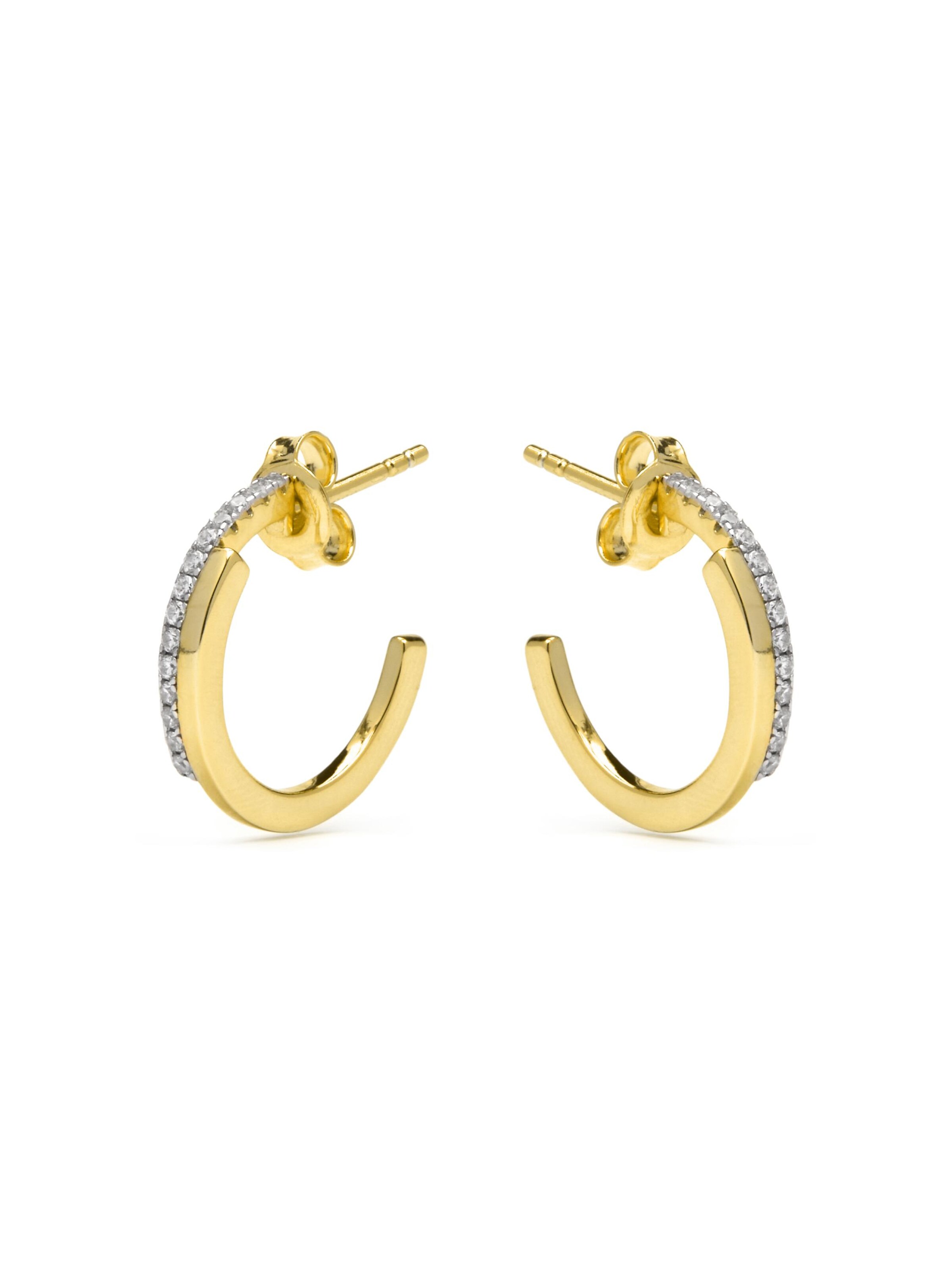 Boucles d'oreilles 'KAMI' Luxenter en blanc