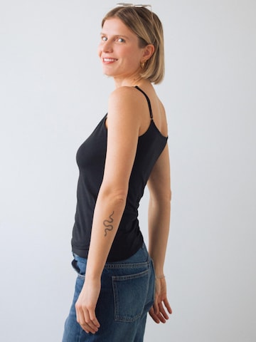 Honest Basics Top in Zwart