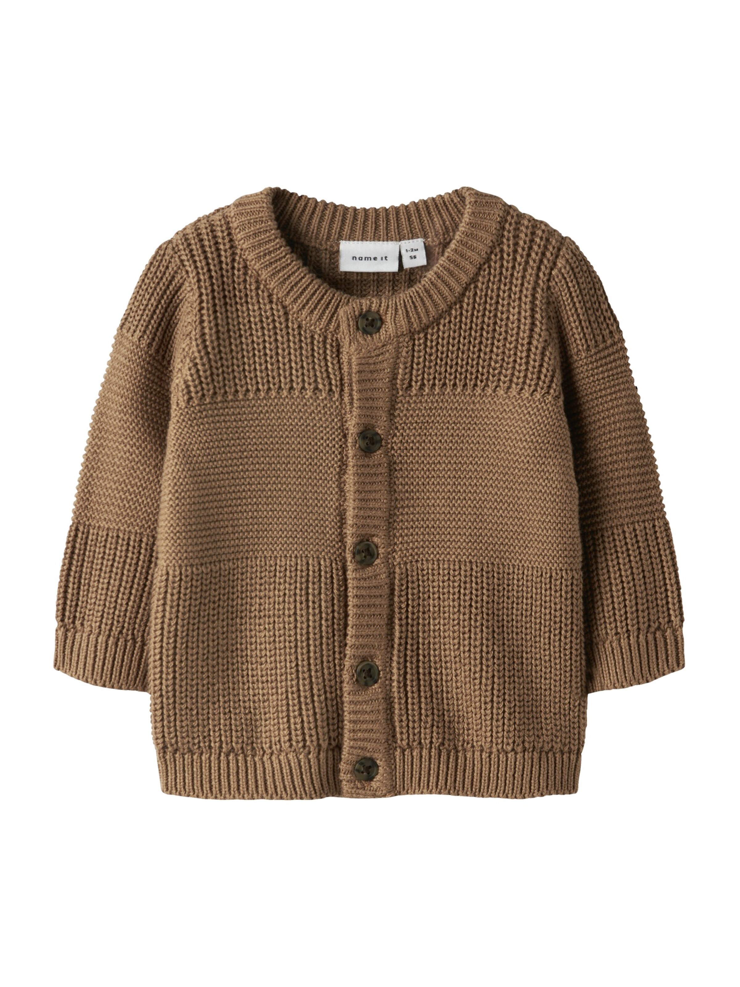 NAME IT Cardigan i brun: forside