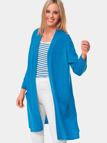 Goldner Strickjacke in Blau: predná strana