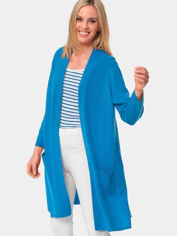 Goldner Knit Cardigan in Blue: front