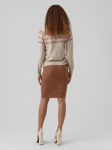 Pull-over 'Fifi Fairisle' VERO MODA en beige