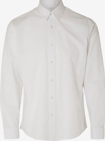 Chemise business SELECTED HOMME en blanc : devant